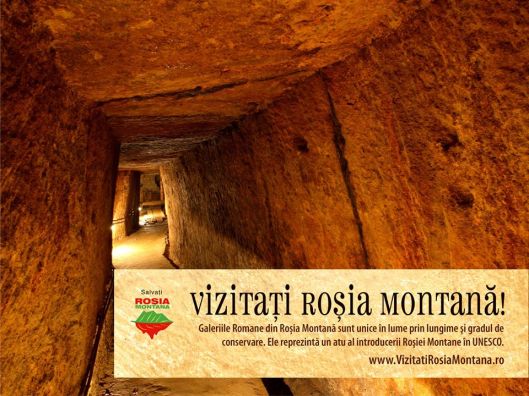 Vizitați Roșia Montană - Galeriile Romane